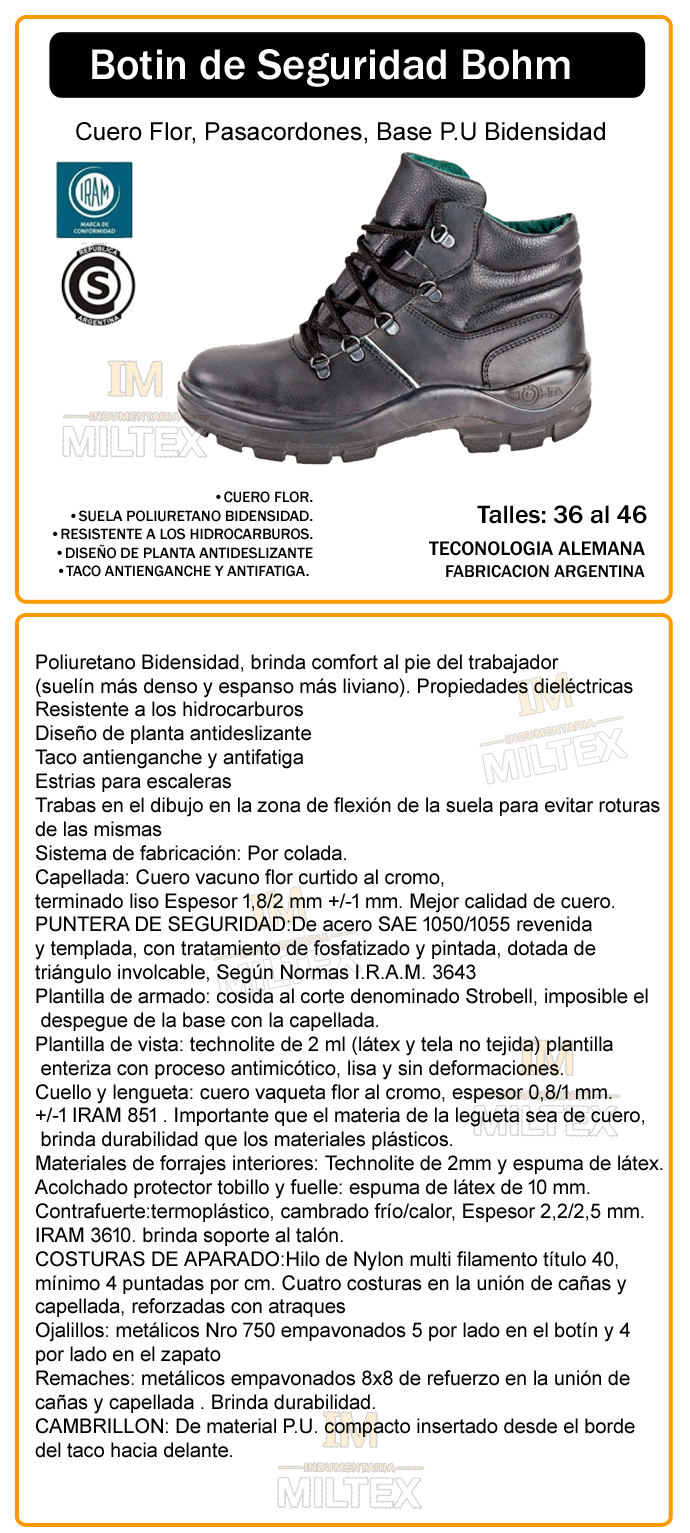 botas para seguridad