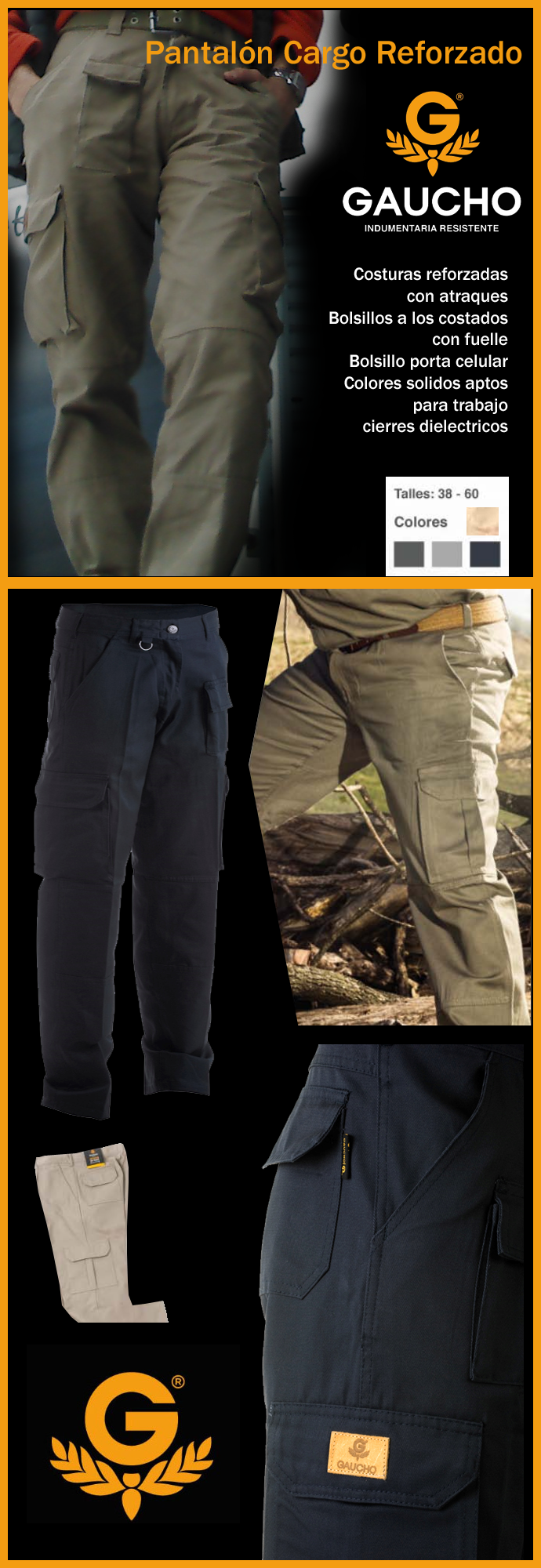 Pantalon cargo especial Miltex Ropa de trabajo fabrica de